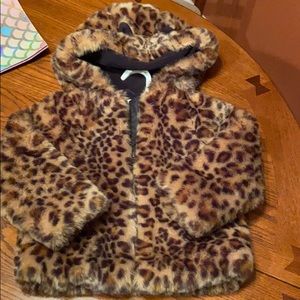 Leopard fur jacket